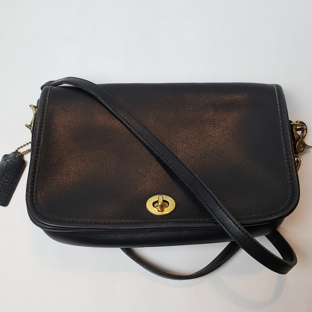 Vintage Coach Leather Dinky Bag Made in USA
